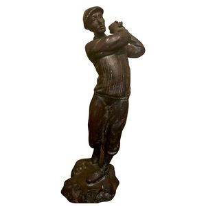 Vintage Maitland-Smith Bronze Golfer Statue